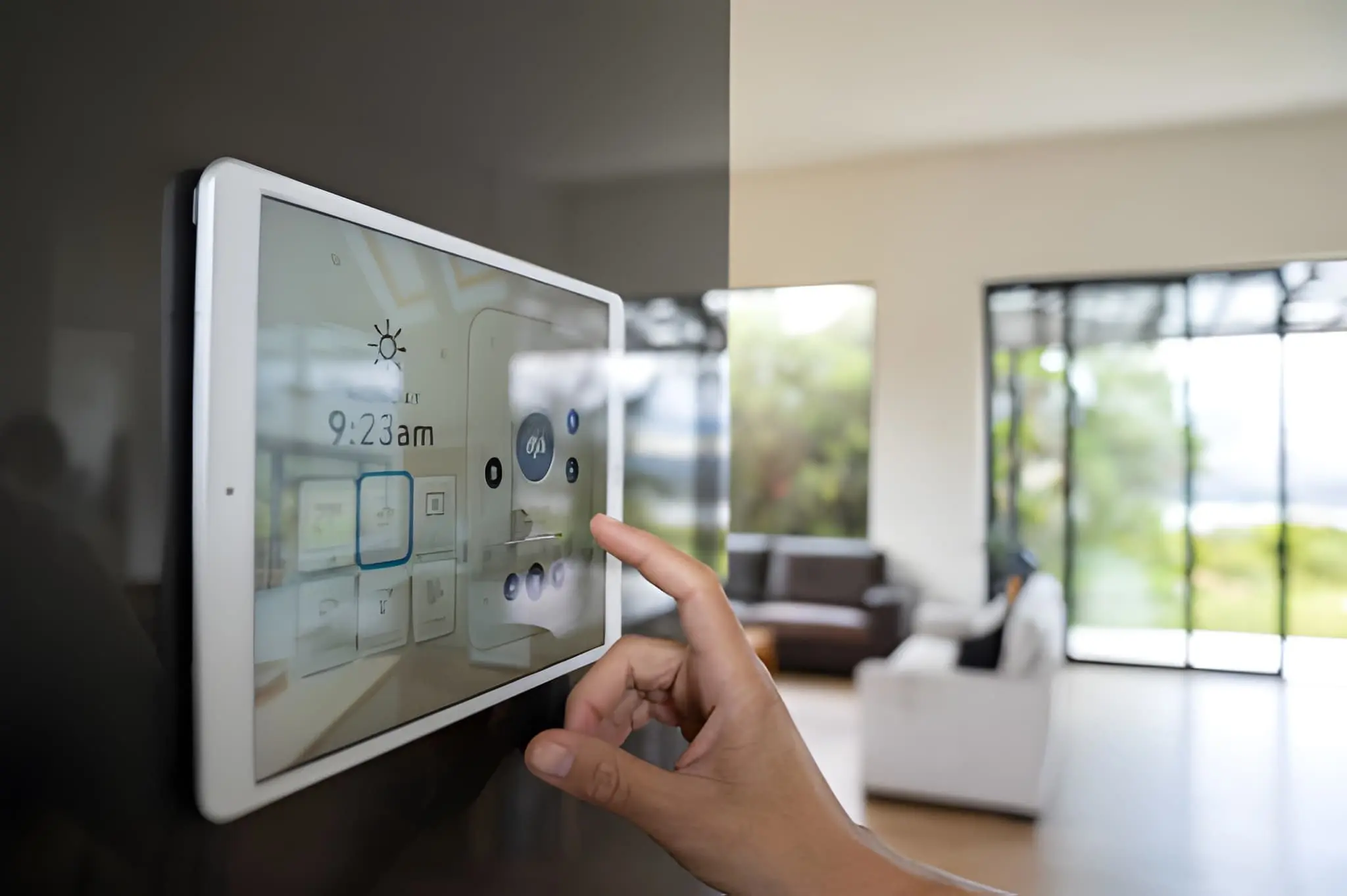 Smart home automation controlling security and connected devices