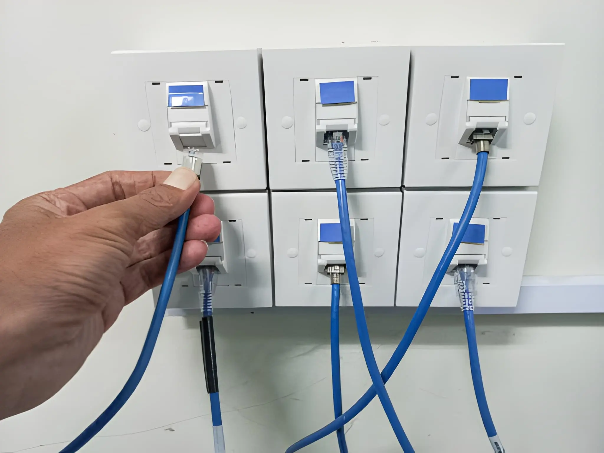 OnBoard IT Tech performing precise Low Voltage Wiring for access control integration