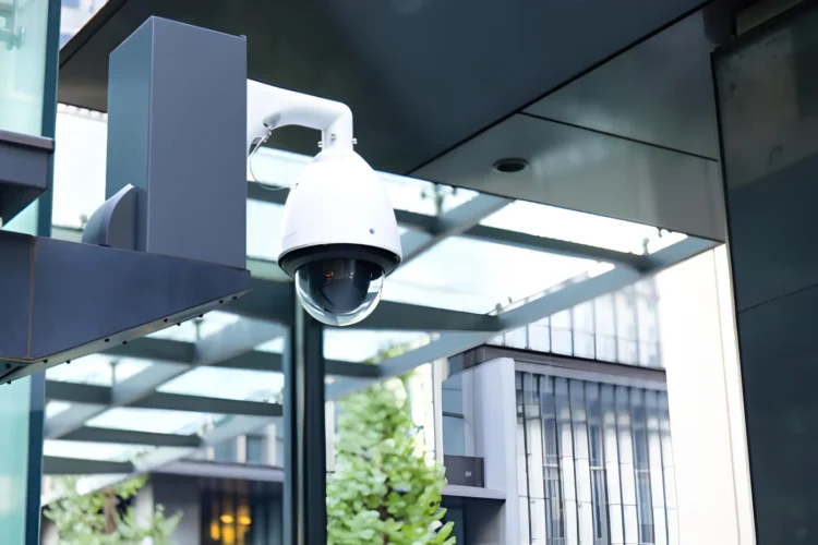 Outdoor Security Camera Installation Burbank Home Automation & Security services in Burbank featuring outdoor smart security cameras protecting a residential property in a modern Burbank neighborhood