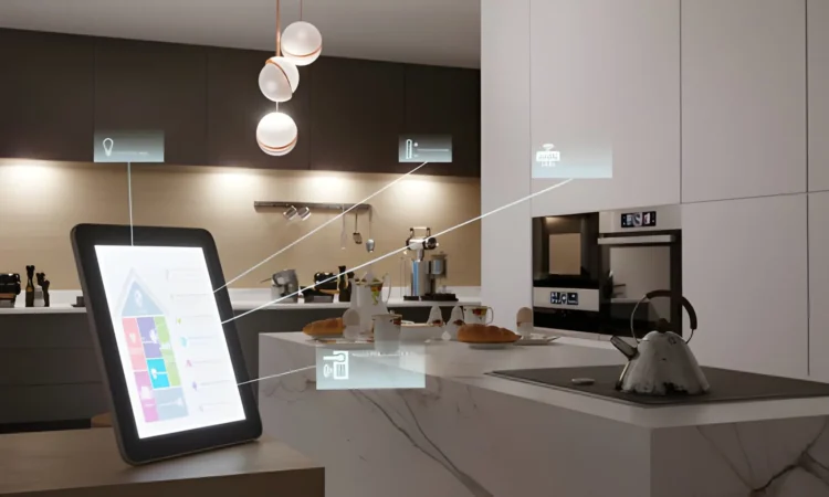 Technician installing smart devices for Home Automation & Security services in San Fernando
