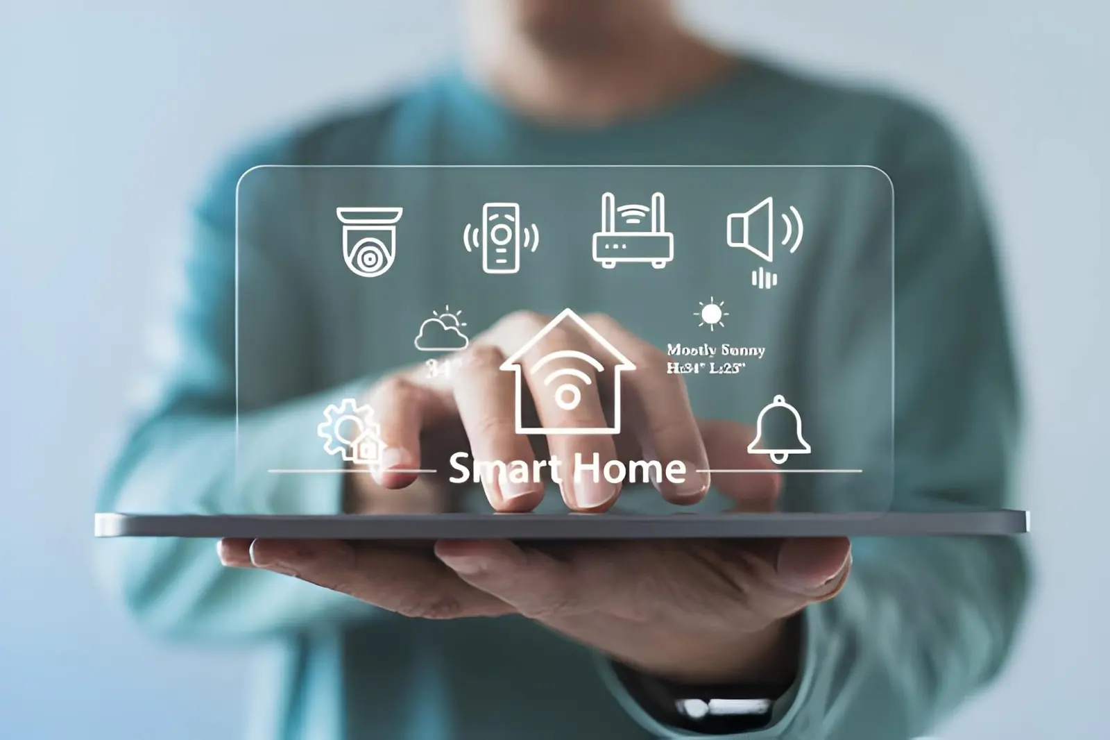 Smart Home Network Integration with technician installing high-speed router for seamless connectivity