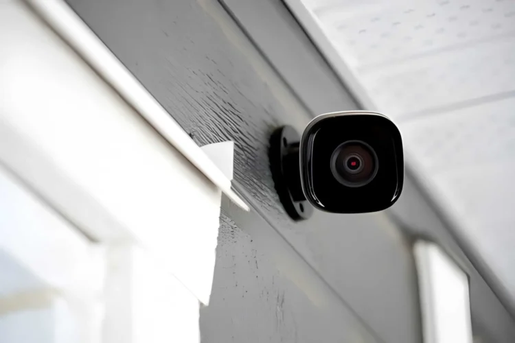 Outdoor Smart Surveillance Setup Home Security Cameras installed on outdoor wall for full property monitoring